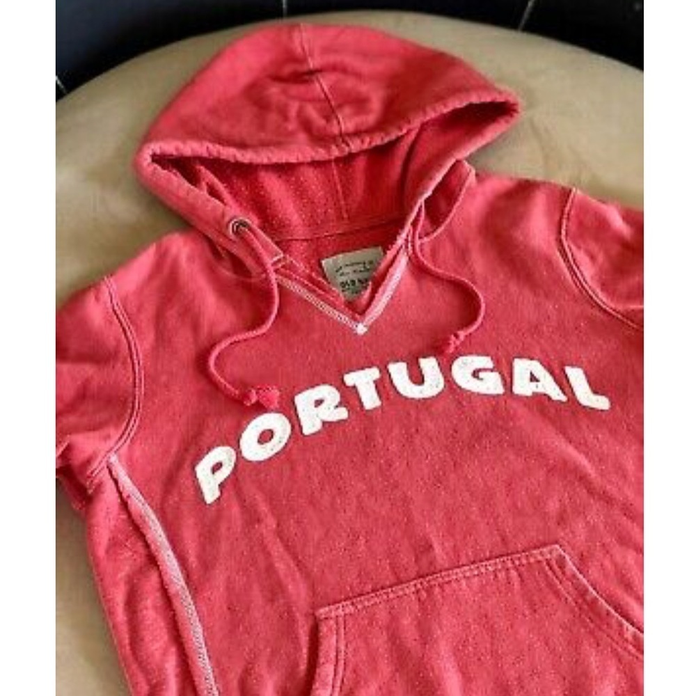 Old Navy PORTUGAL Short Sleeve Hooded Sweatshirt - Picture 1 of 8